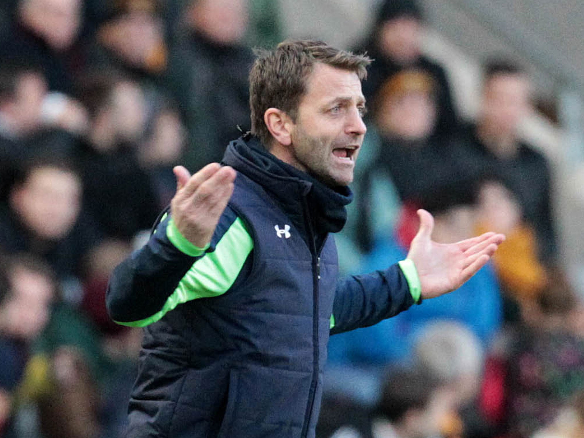 Tottenham manager Tim Sherwood wants his side to begin matches quicker in order to boost their top-four chances