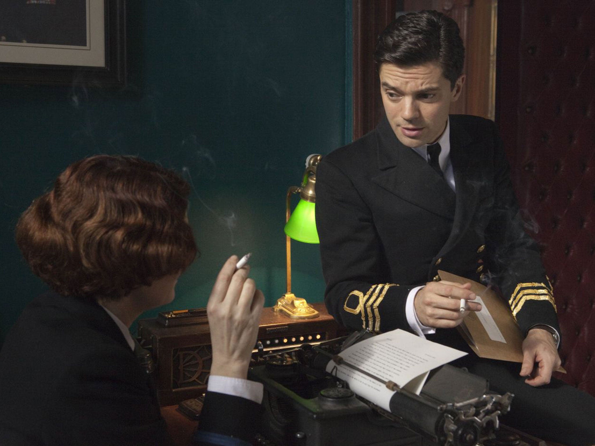 Anna Chancellor as Monday and Dominic Cooper as Ian Fleming