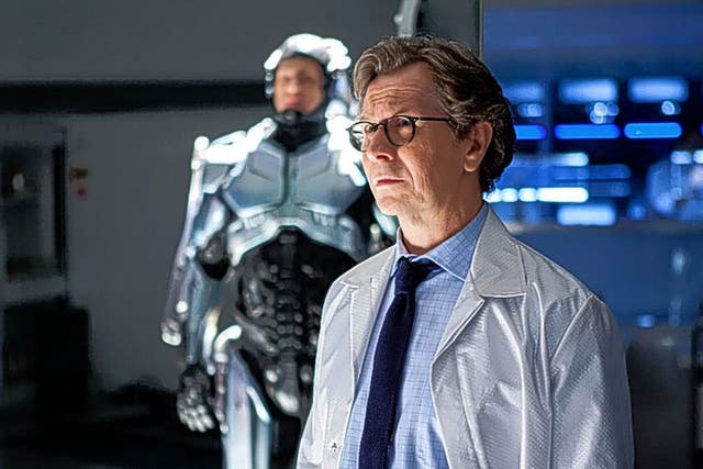 Bionic man: Gary Oldman in 'RoboCop'