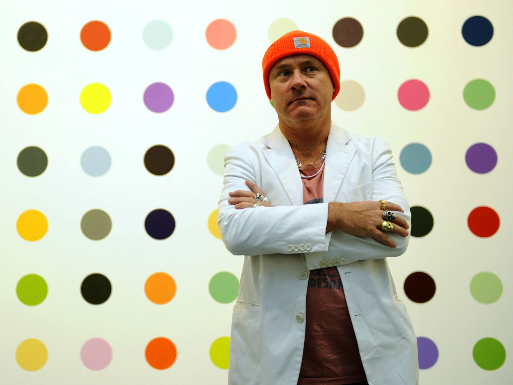 Damien Hirst sees nothing wrong with 'childish' art inspired by his children