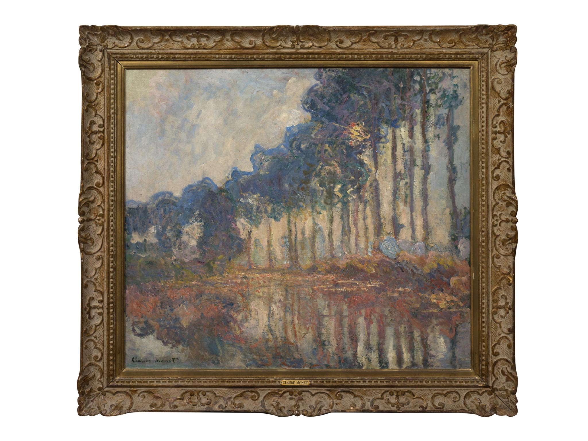 Les Peupliers Automne by Claude Monet