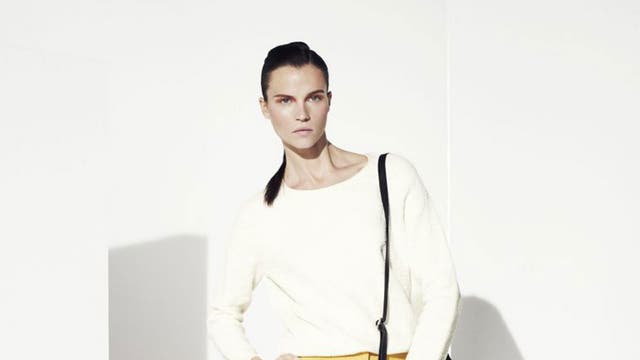 Model wears: trousers £39.50, jumper £39.50, bag £29.50, shoes £25, all Limited Edition, marksandspencer.com