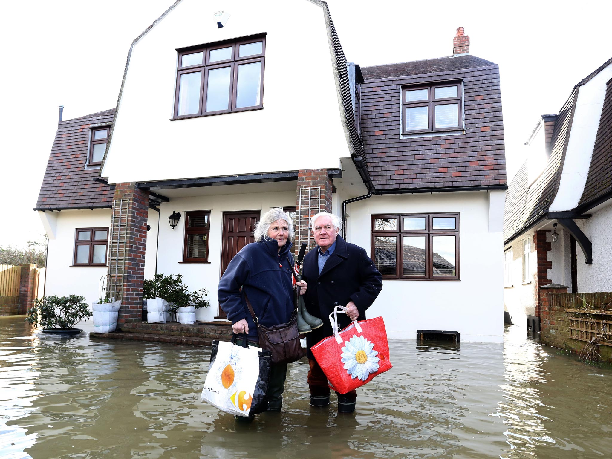 John and Judy Hickey at their Shepperton home