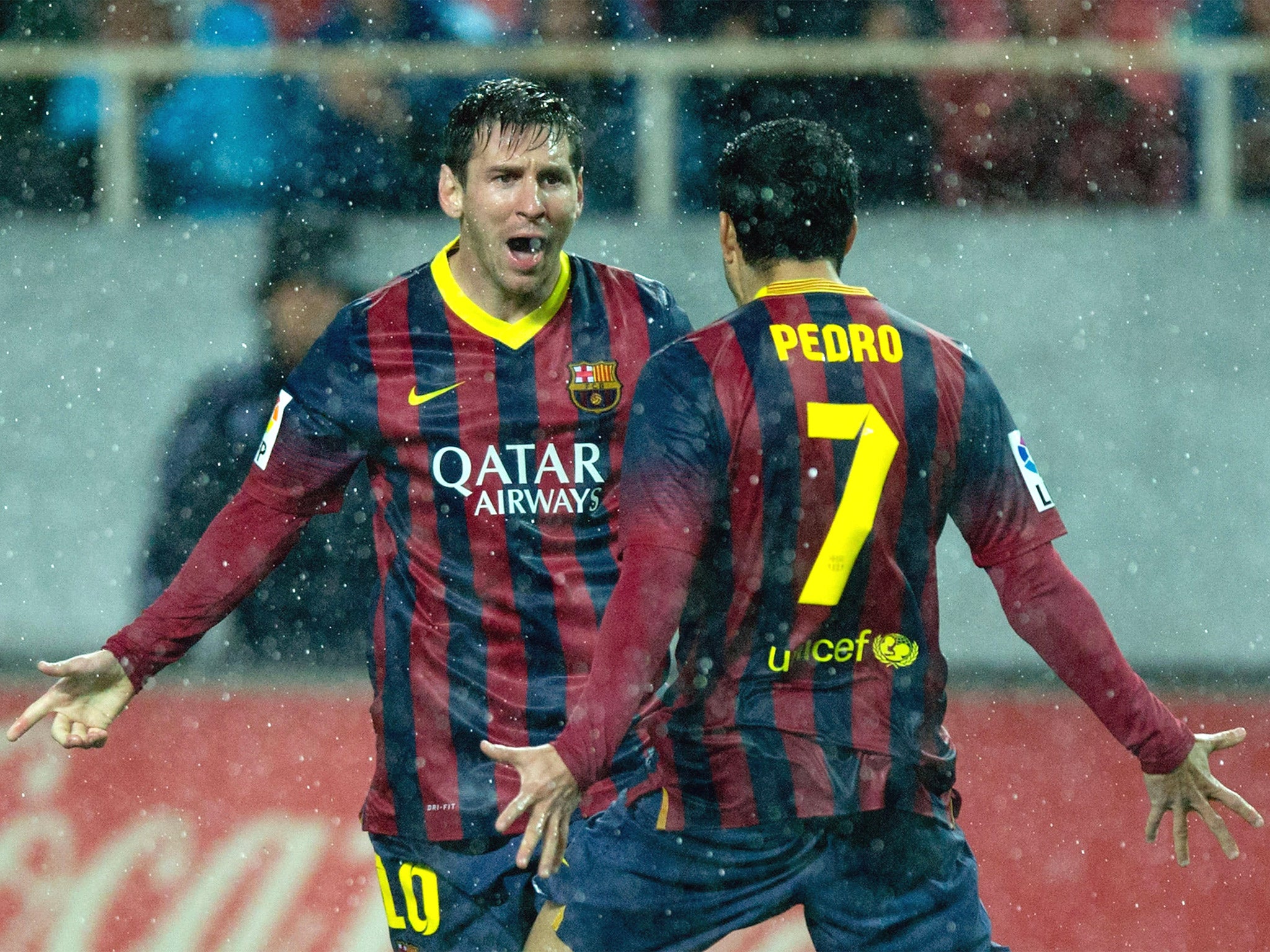 Lionel Messi returned to goalscoring form with two strikes in Barcelona’s 4-1 win on Sunday