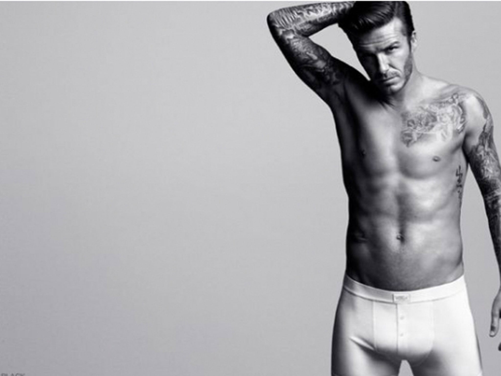 David Beckham models H&M underwear collection