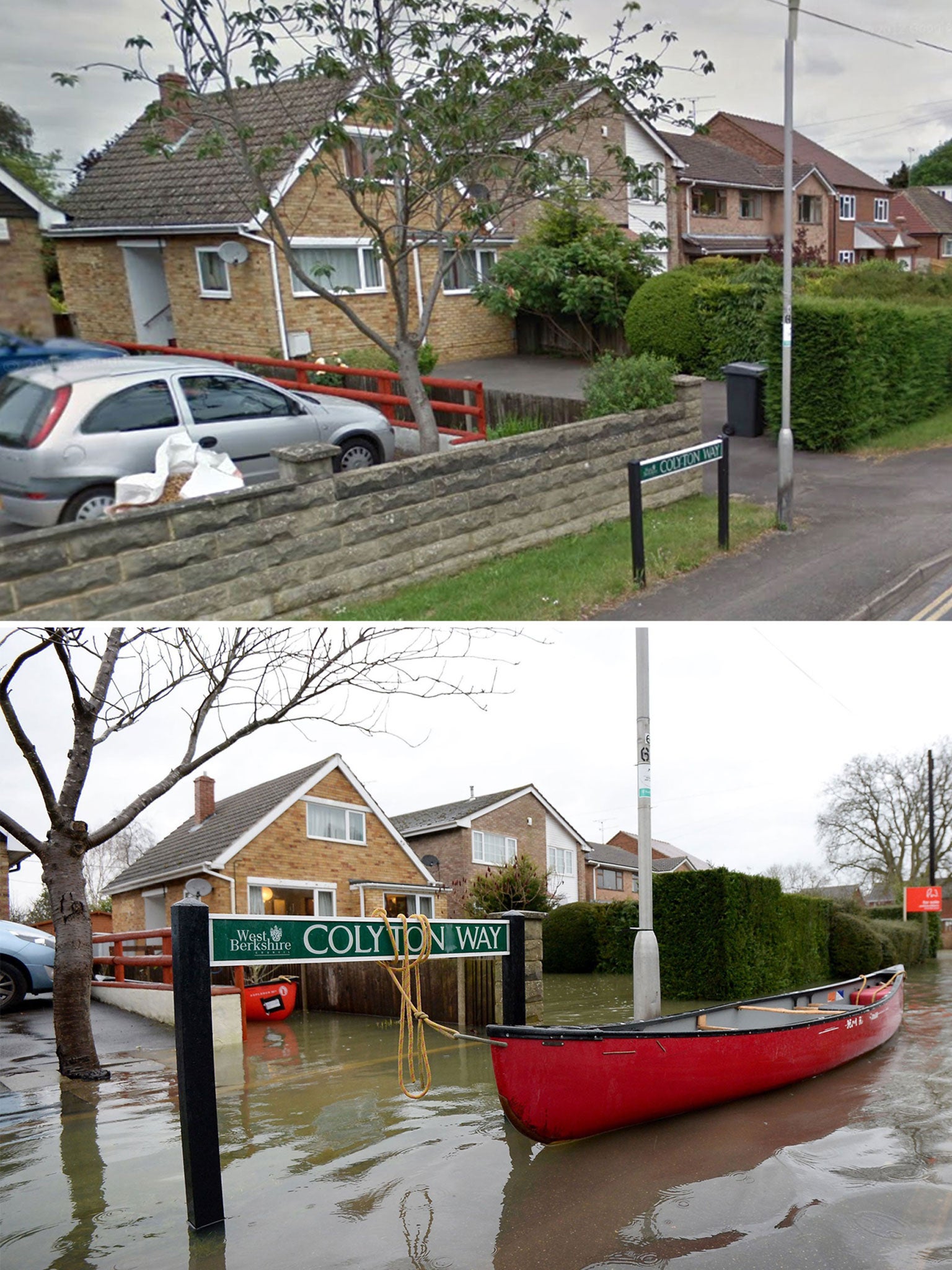 Other towns and villages along the Thames area, such as Purley-on-Thames, have also experienced severe flooding