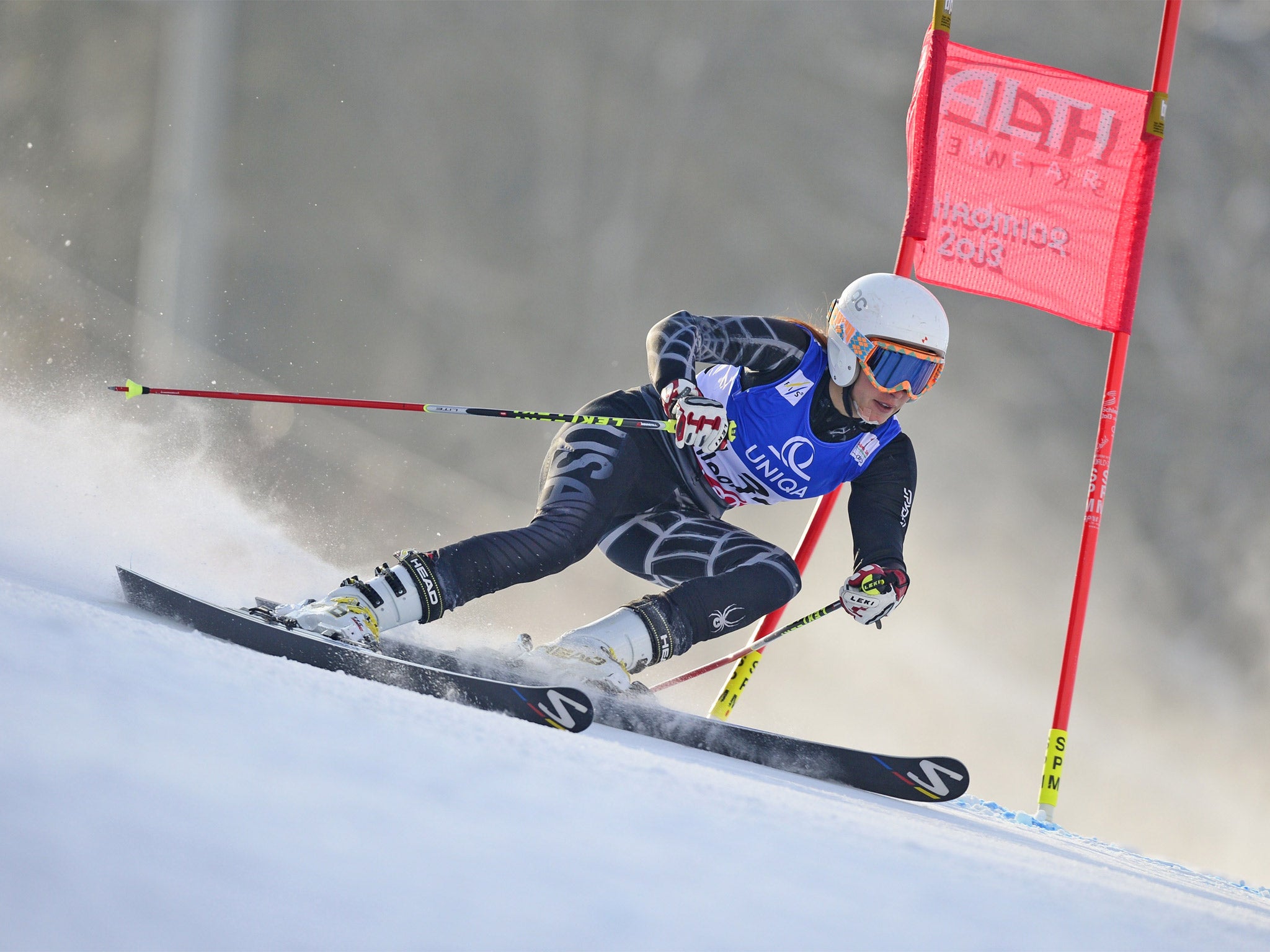 Jackie Chamoun during the 2013 Ski World Championships (Getty)