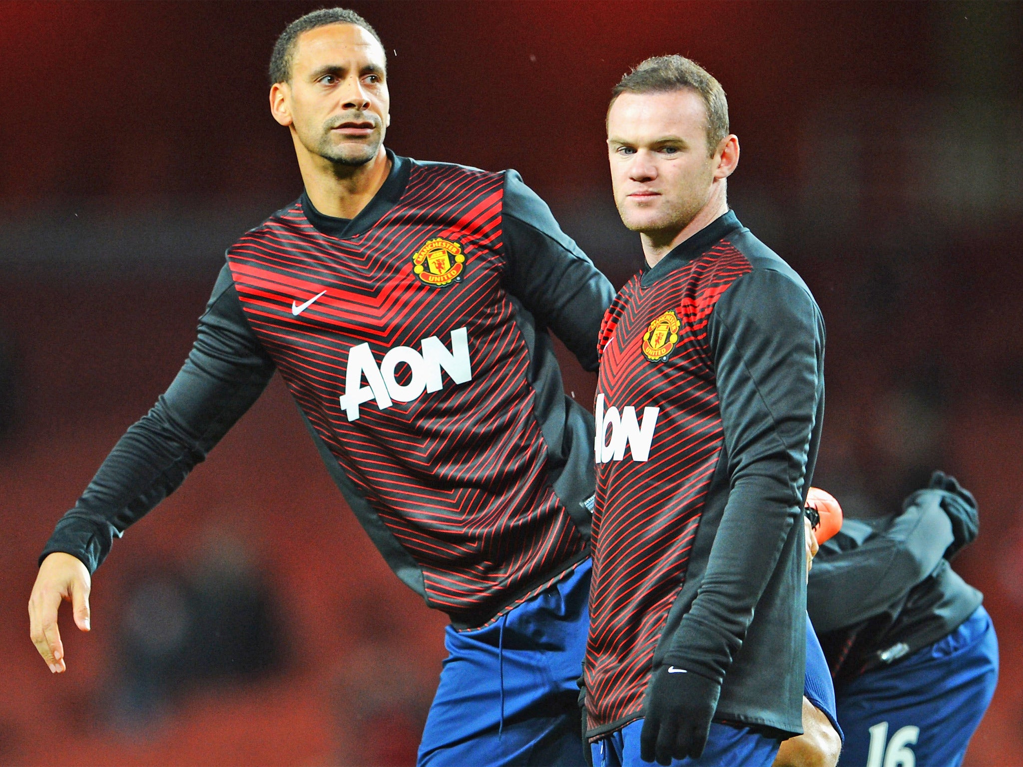 Rio Ferdinand and Wayne Rooney were teammates at Manchester United