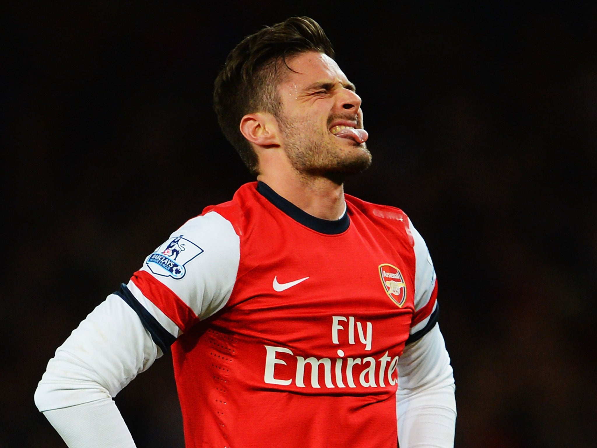 Olivier Giroud was dropped by Arsene Wenger for the 2-0 defeat against Bayern Munich