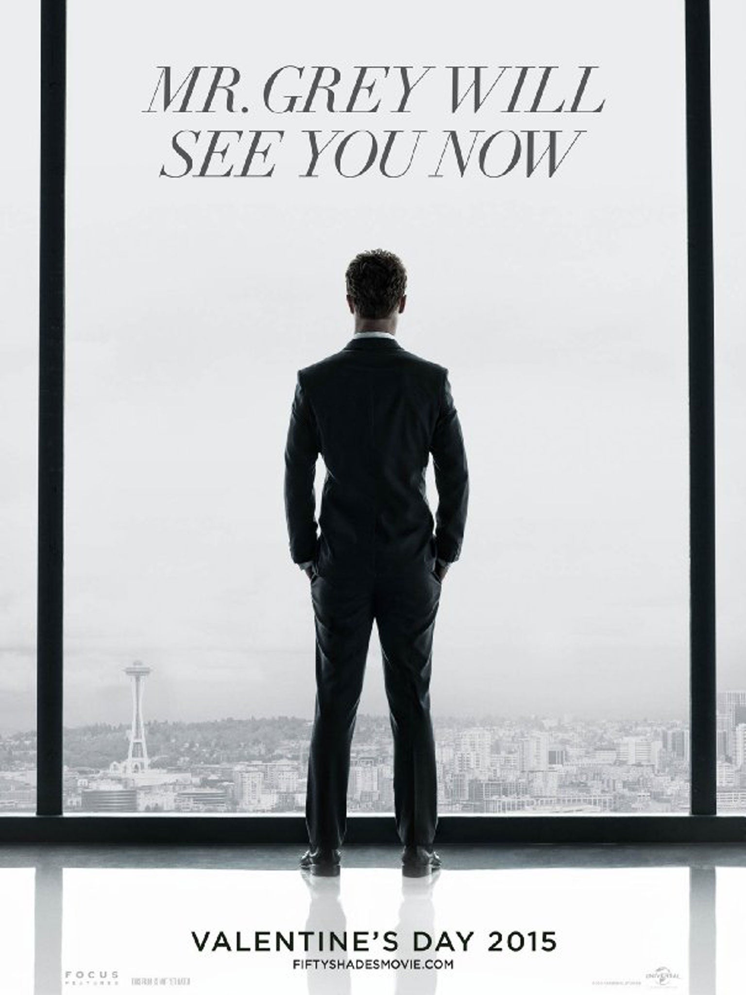 Jamie Dornan as Christian Grey in the Fifty Shades of Grey poster