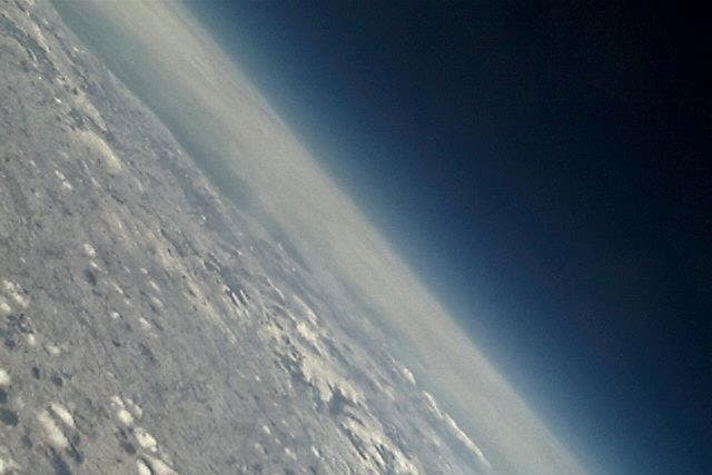 Image taken from the first CubeSat's camera; the team are currently working on further developing the satellite