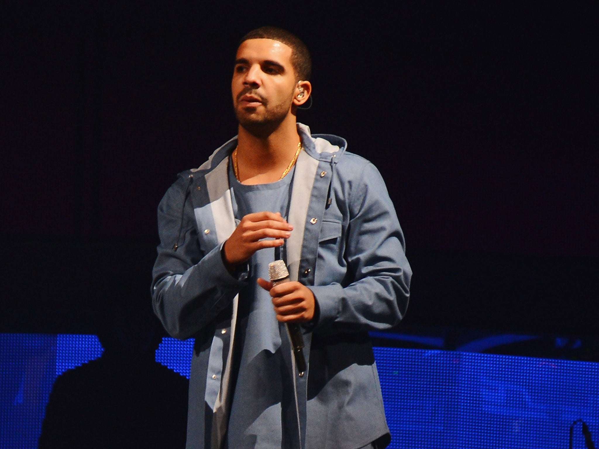 Drake performs in New York City. The rapper has said he is "disgusted" that Rolling Stone magazine gave his cover to the recently deceased actor Philip Seymour Hoffman