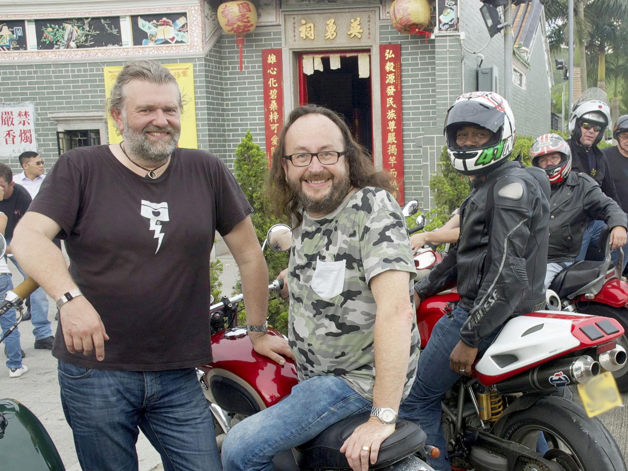 Making a meal of it: Si King and Dave Myers in ‘Hairy Bikers’ Asian Adventure’