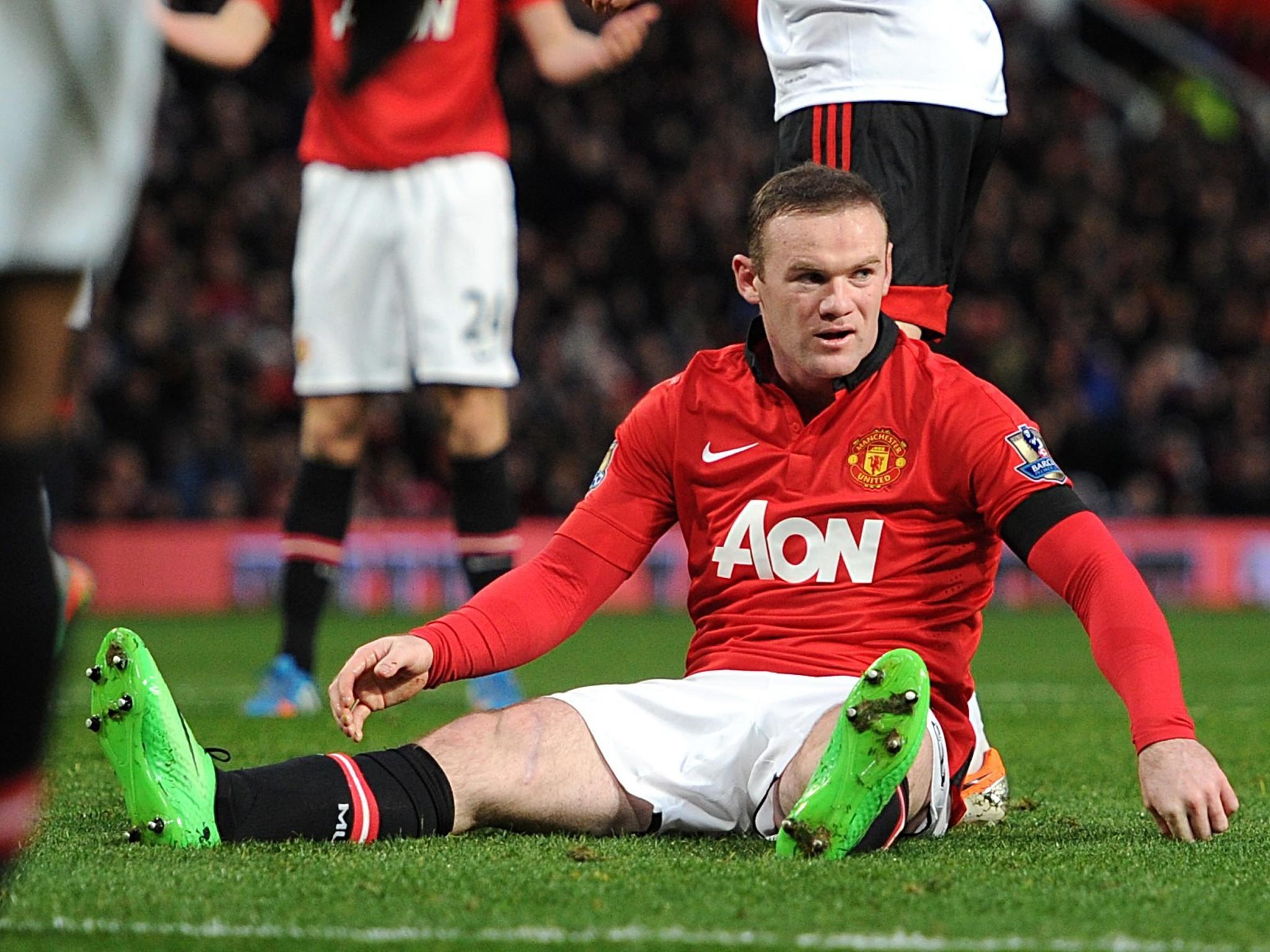 Wayne Rooney missed three weeks of the season with a groin injury