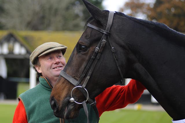 Nicky Henderson with Long Run 