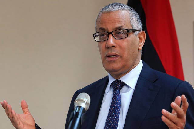 A Libyan military commander is calling for the suspension of Prime Minister Ali Zeidan's (pictured) government