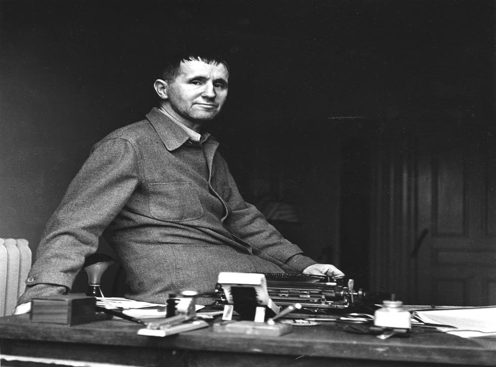 Fascinating reading: Bertolt Brecht at his desk