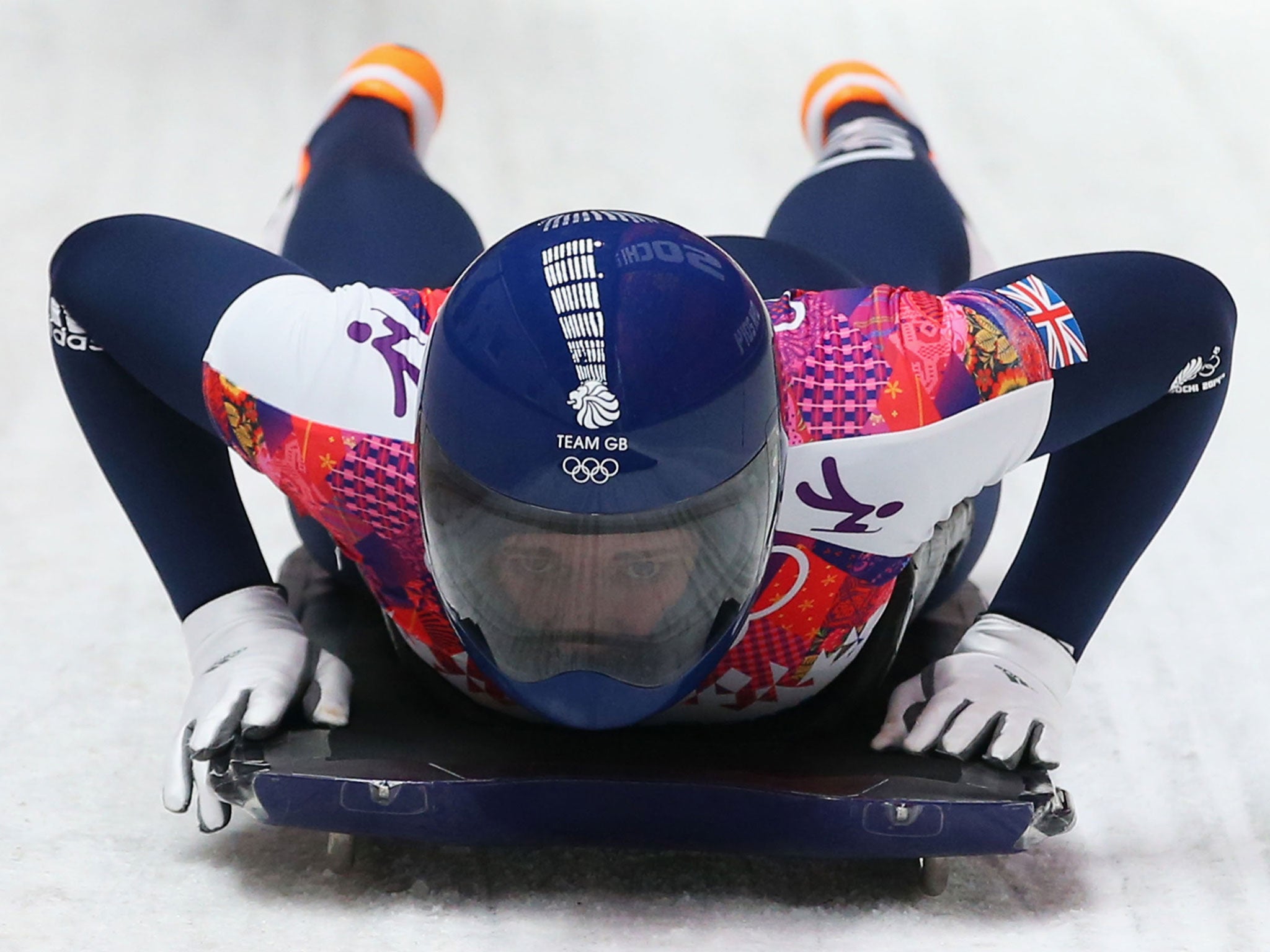 Lizzy Yarnold completes her final run in Sochi