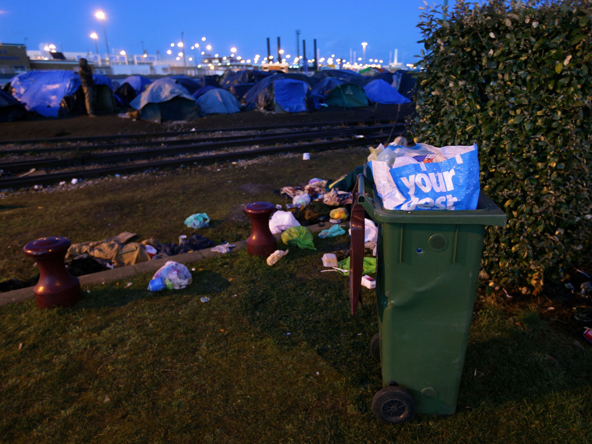 Rubbish strewn on the ground near one of the campsites (Justin Sutcliffe)