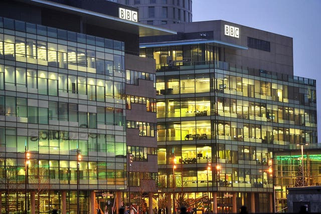 The BBC in Media City in Salford, Manchester