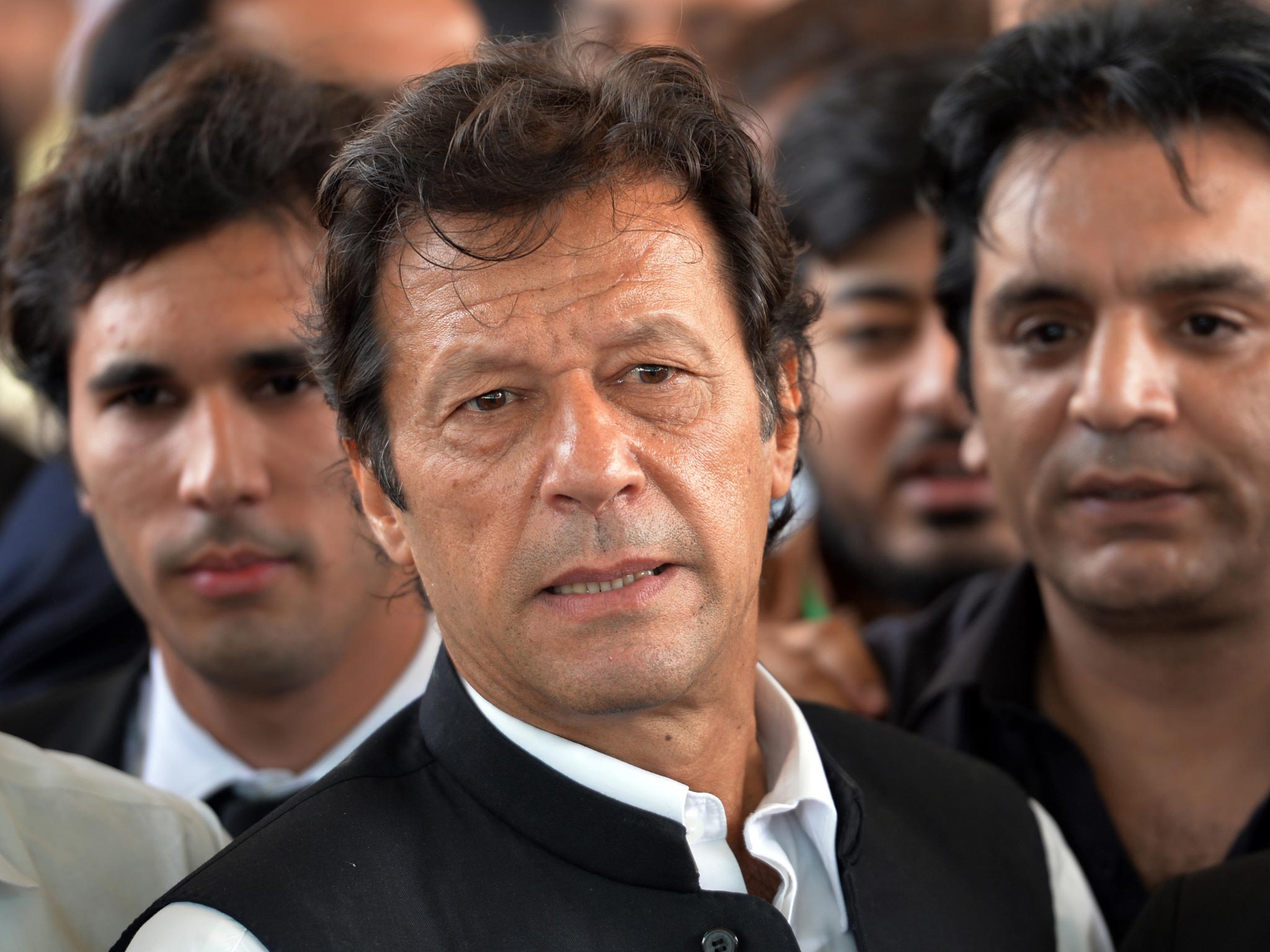 Former cricket legend and opposition leader Imran Khan
