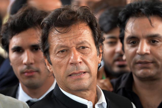 Former cricket legend and opposition leader Imran Khan