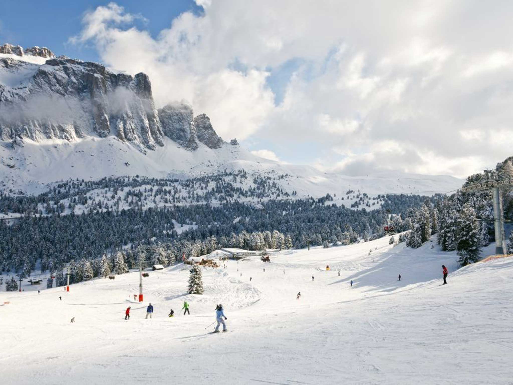 Deep and crisp: The Dolomites have received record snowfall