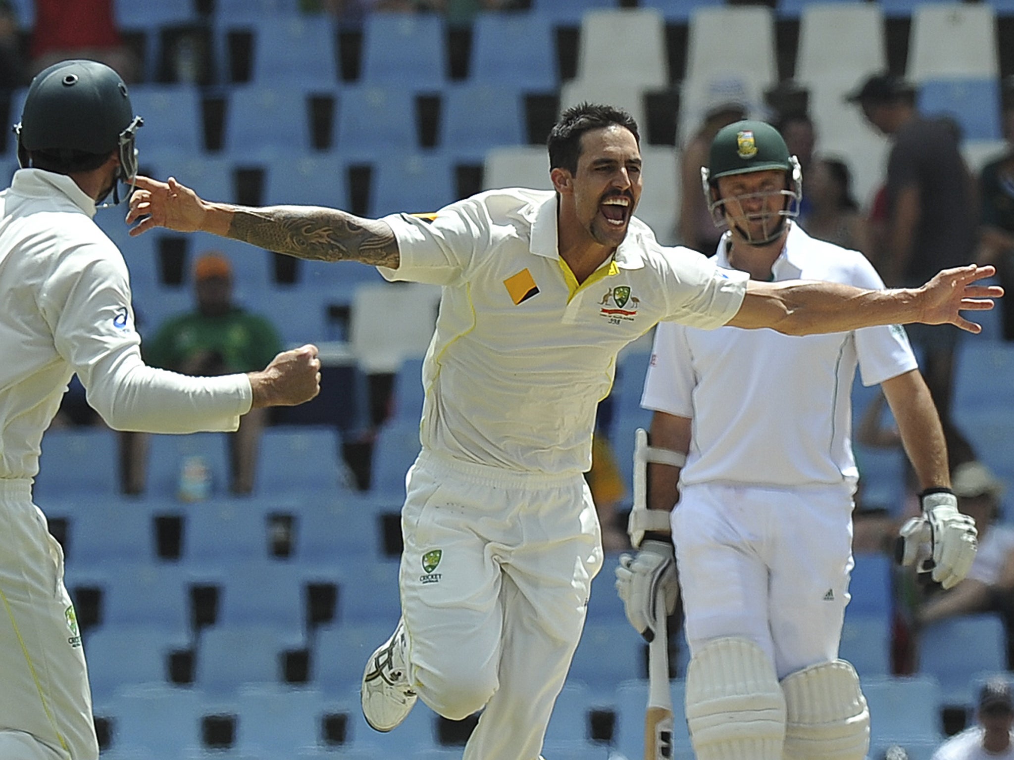 Mitchell Johnson was the man-of-the-match as Australia claimed victory in the First Test against South Africa with a day to spare