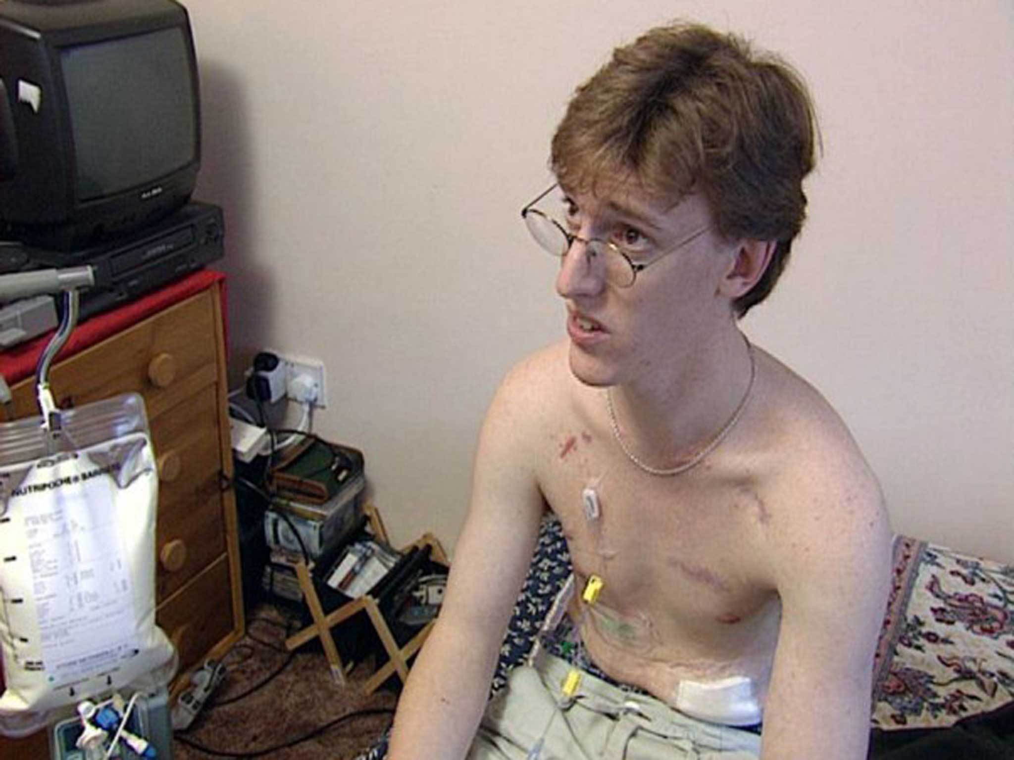 Determined: Danny Bond, seen here in 2001, eventually decided to starve himself to death