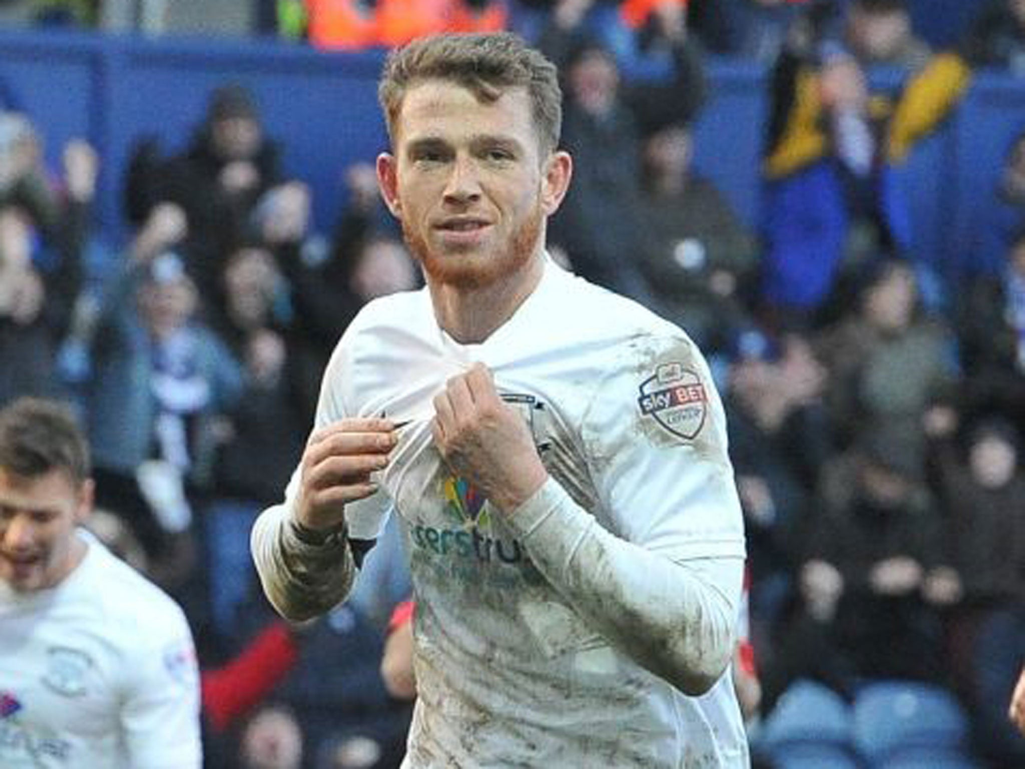 Pride of Preston: Joe Garner celebrates a goal he will remember more than most