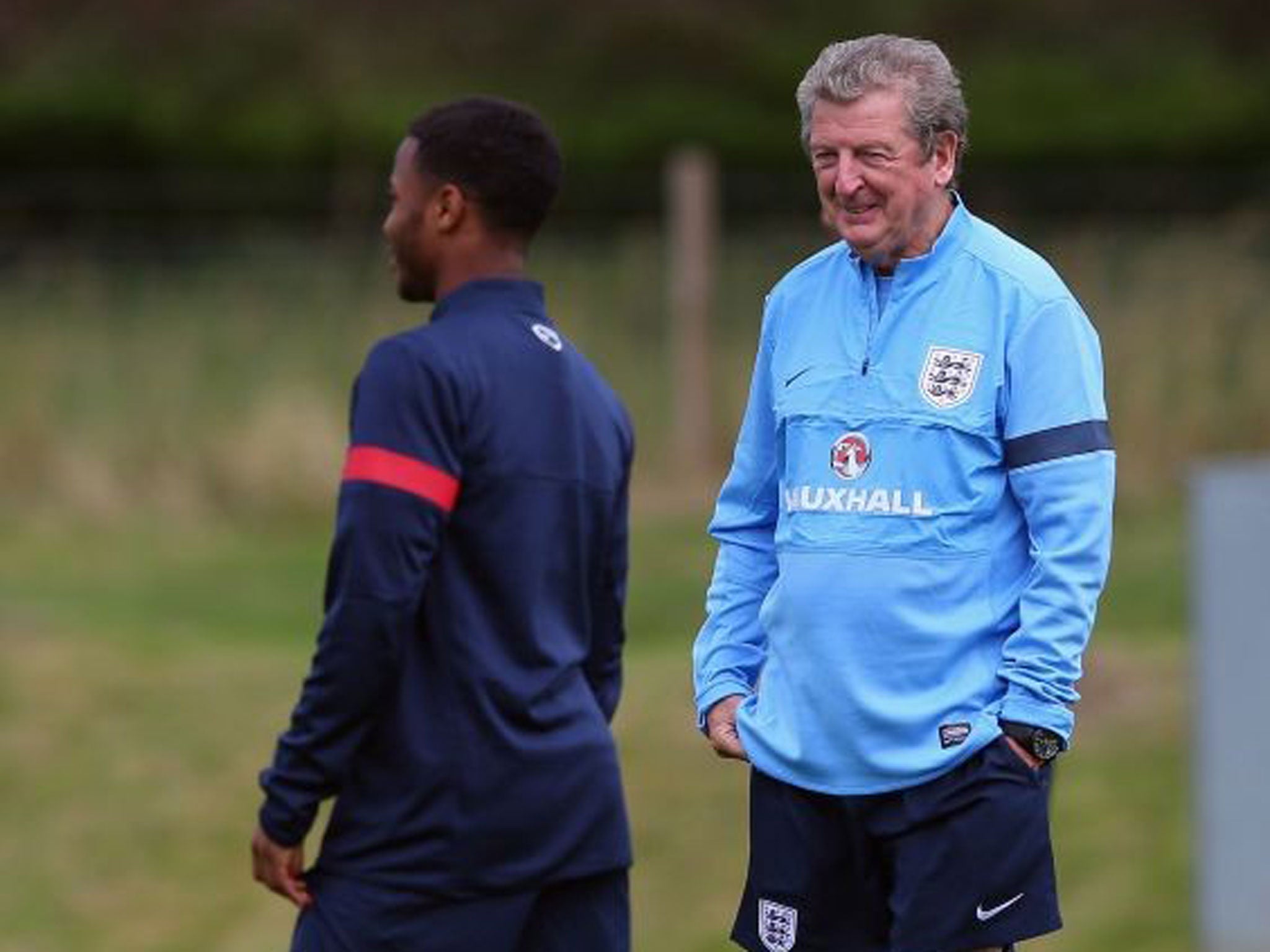 Coming up smiling: Roy Hodgson is happy with Raheem Sterling’s revival