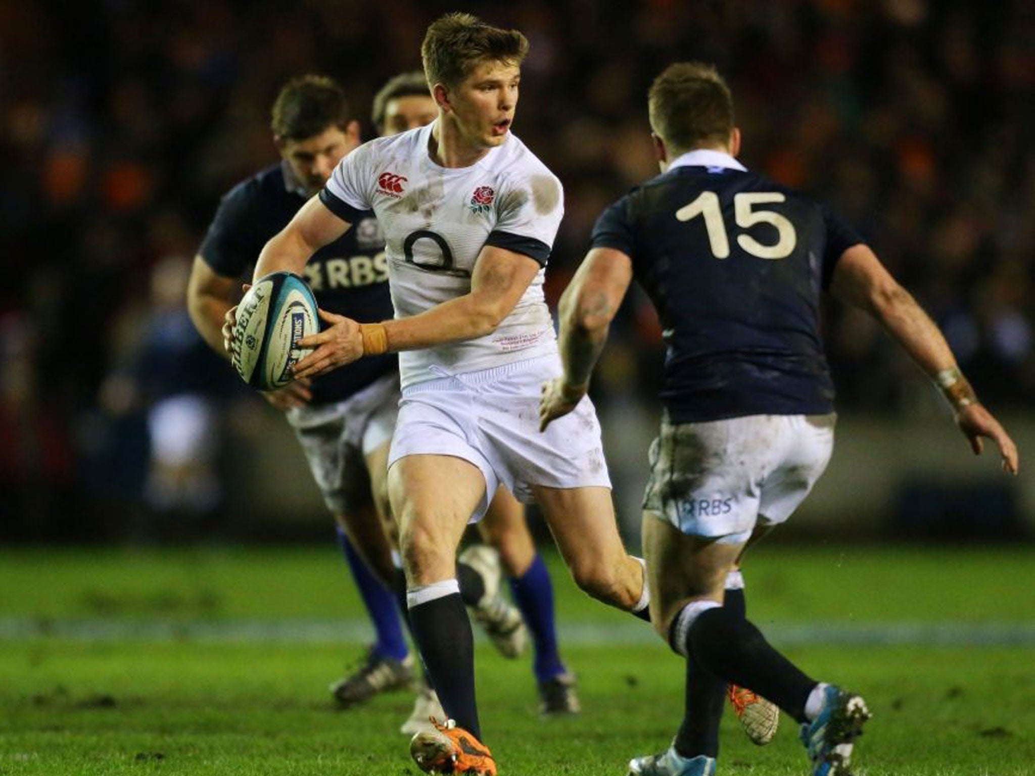 Pass it on: Jonny WIlkinson says Owen Farrell is mentally stronger than he was at the same age