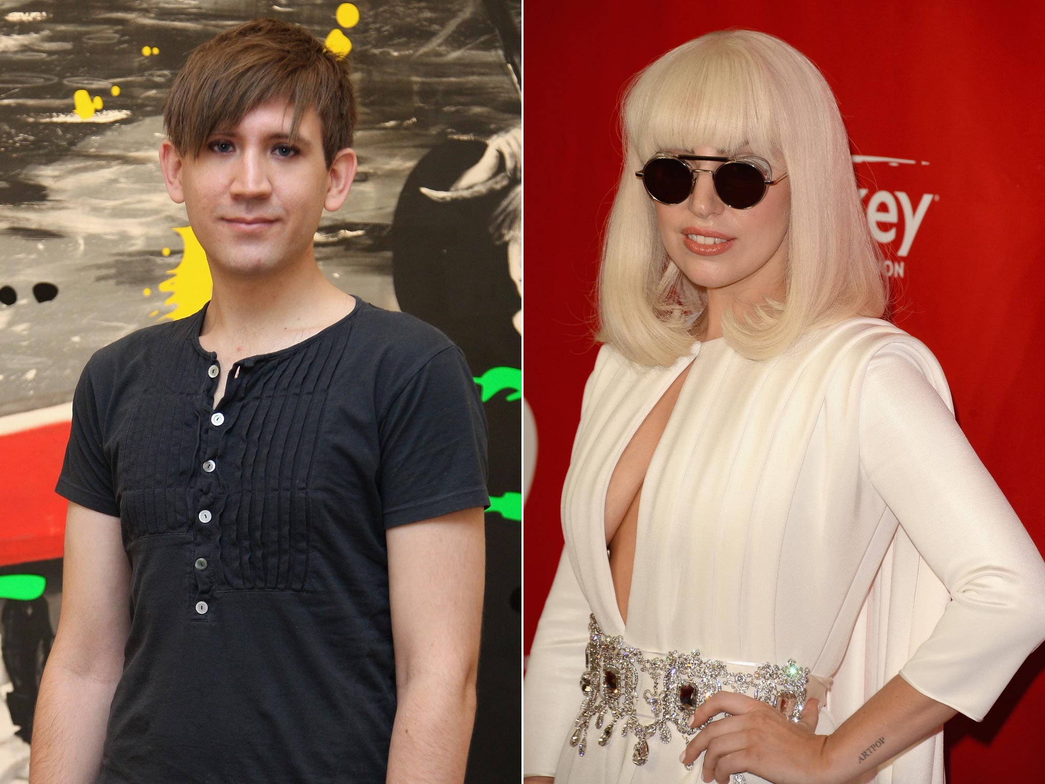 Artist Stuart Semple has worked with stars such as Lady Gaga (right)