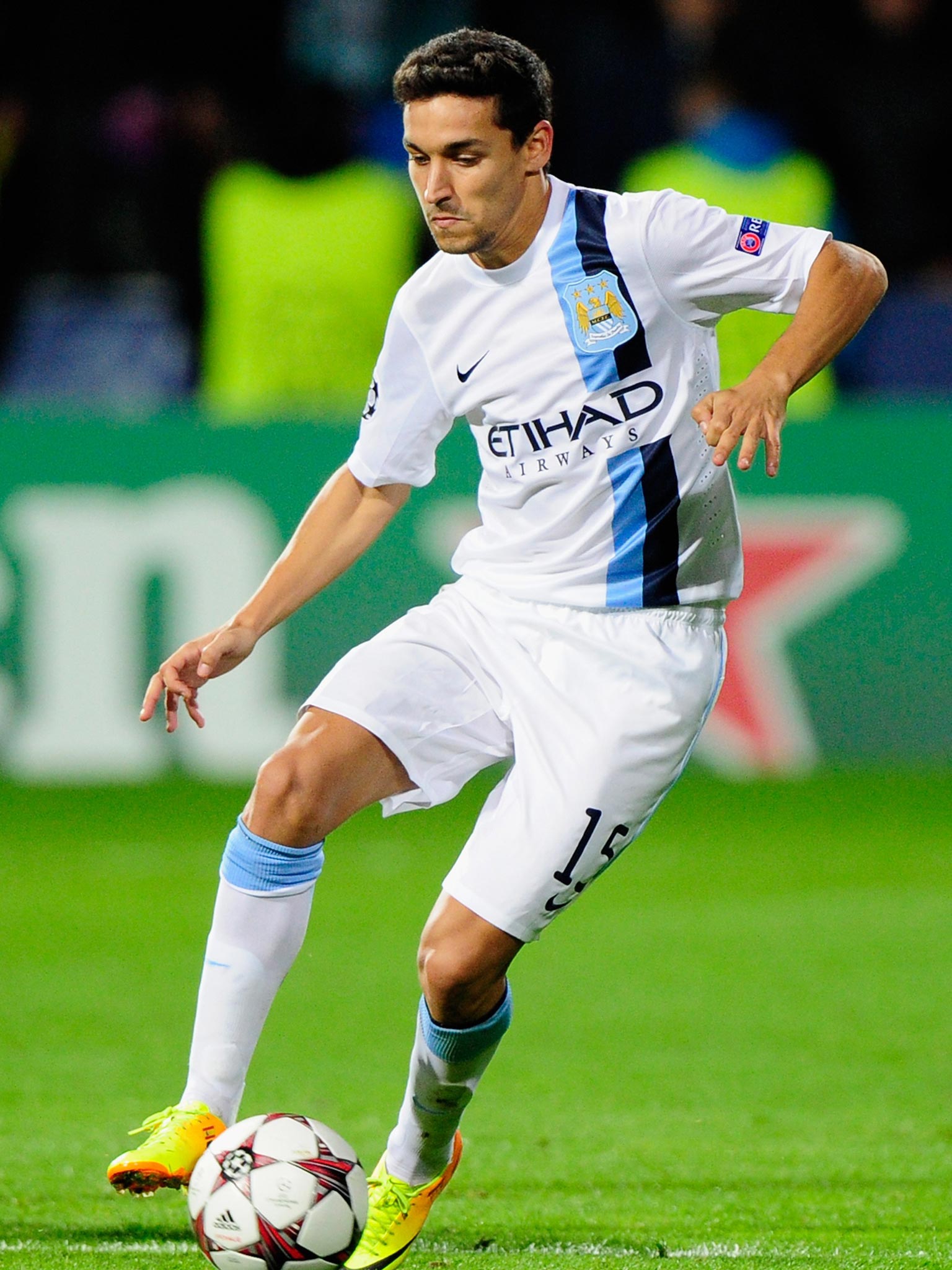 Jesus Navas, now of Manchester City, scored for Seville against Barcelona in March 2011