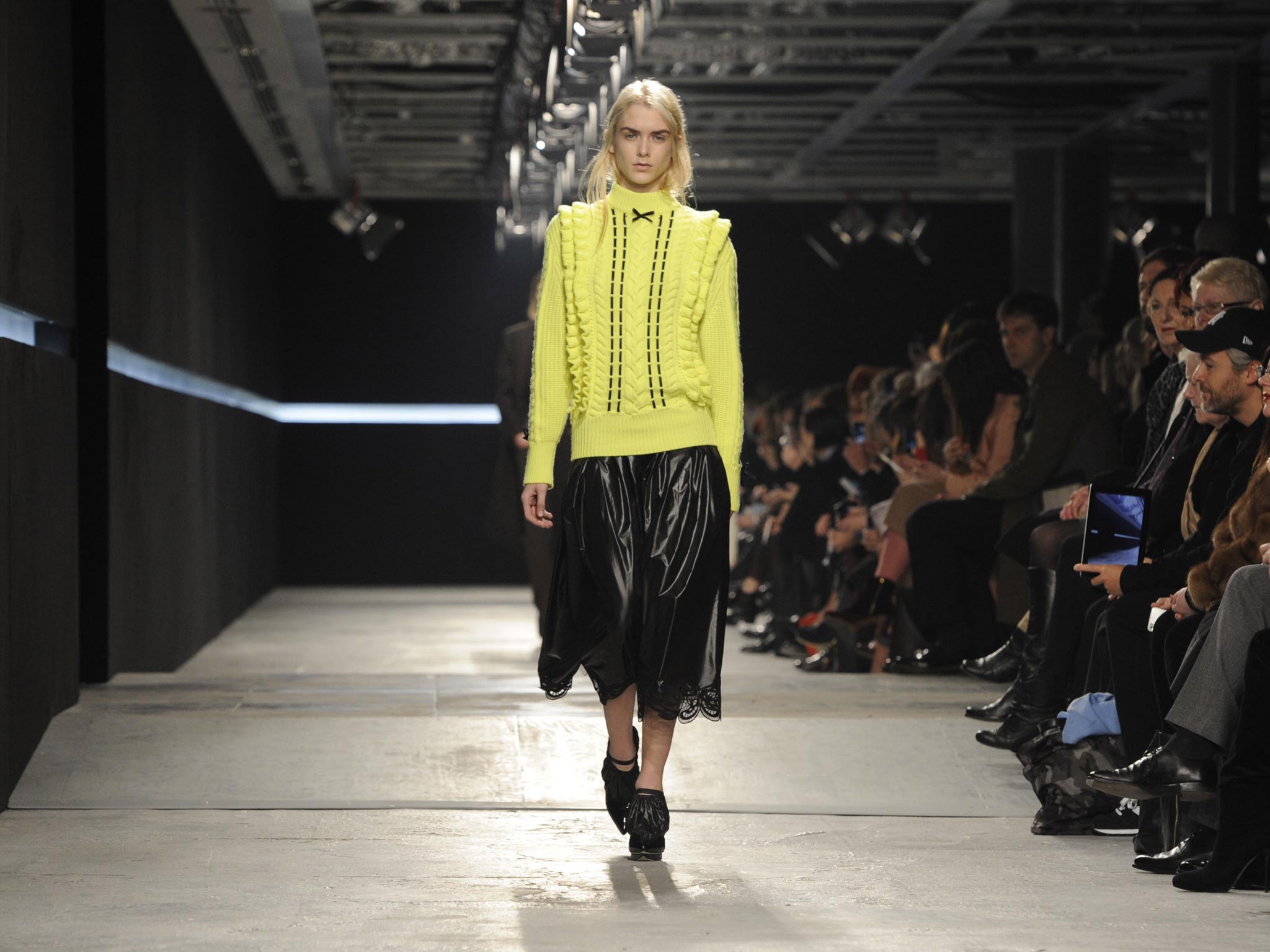 Christopher Kane’s latest collection embraced neon colours