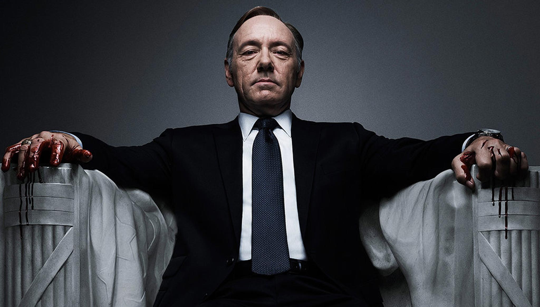 Kevin Spacey as Washington politician Frank Underwood in Netflix's House of Cards
