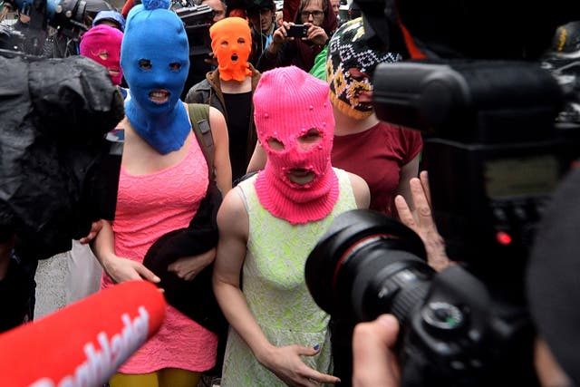 Pussy Riot came to prominence in 2012 when its members were imprisoned for staging a protest against the Russian president, Vladimir Putin, in a Russian Orthodox cathedral in Moscow