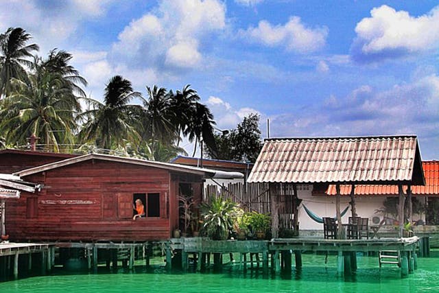 Water feature: pole houses on Koh Lanta 