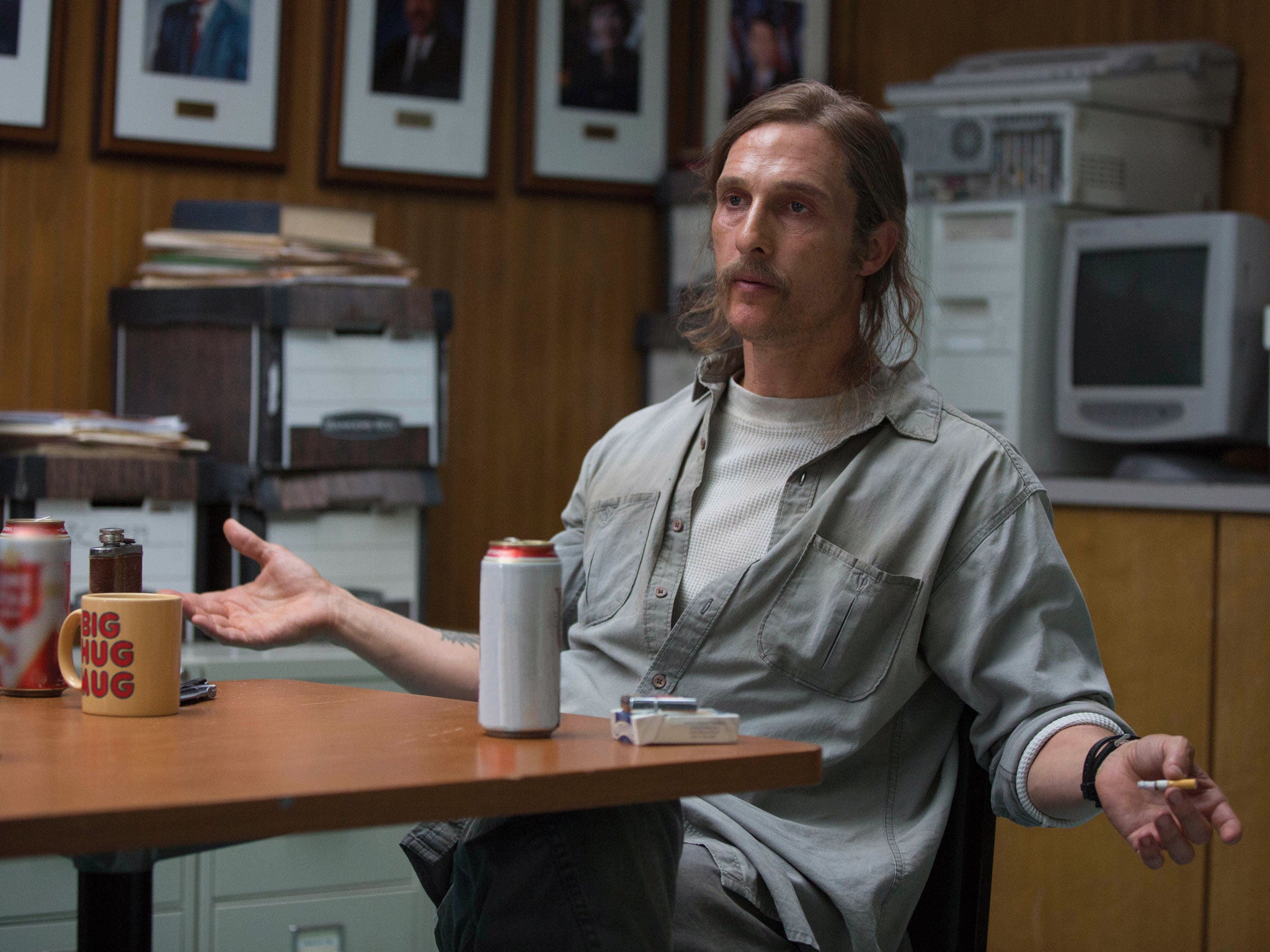 Matthew McConaughey as Rustin Cohle in True Detective