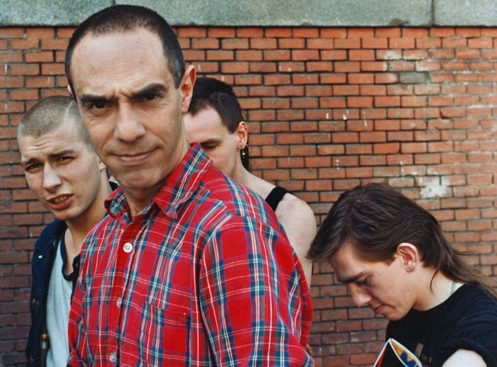 Switched on: Derek Jarman with members of the band Psychic TV in 1983