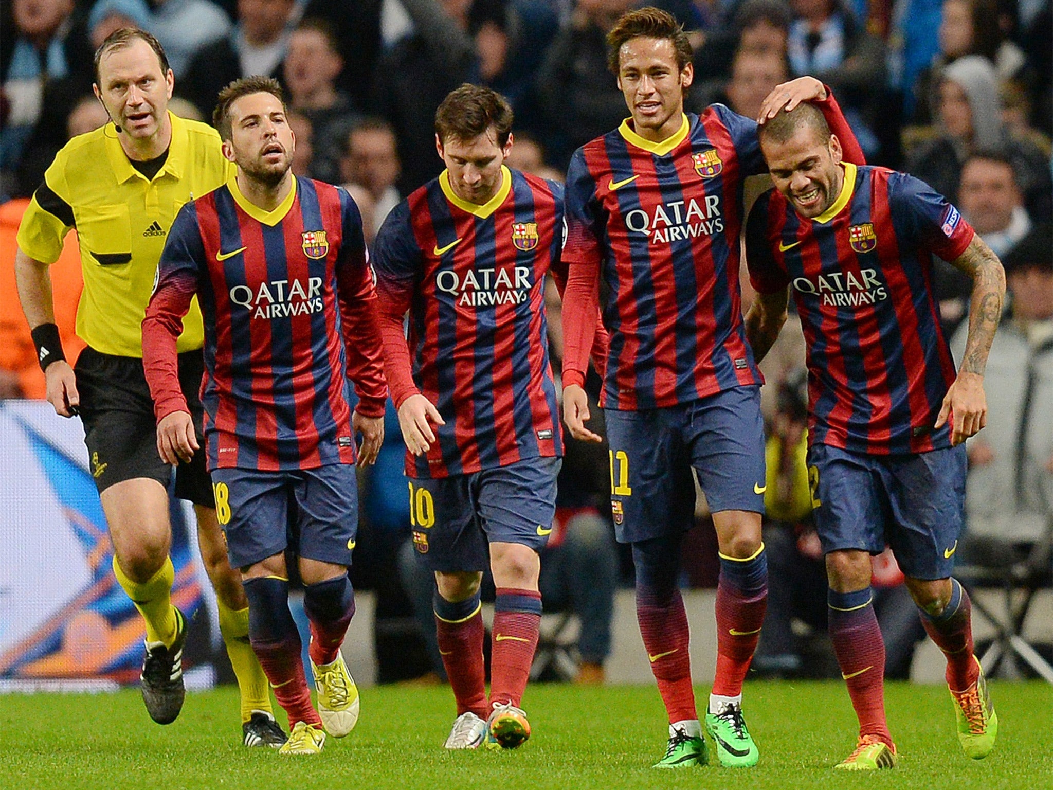 Barcelona V Manchester City Champions League Match
