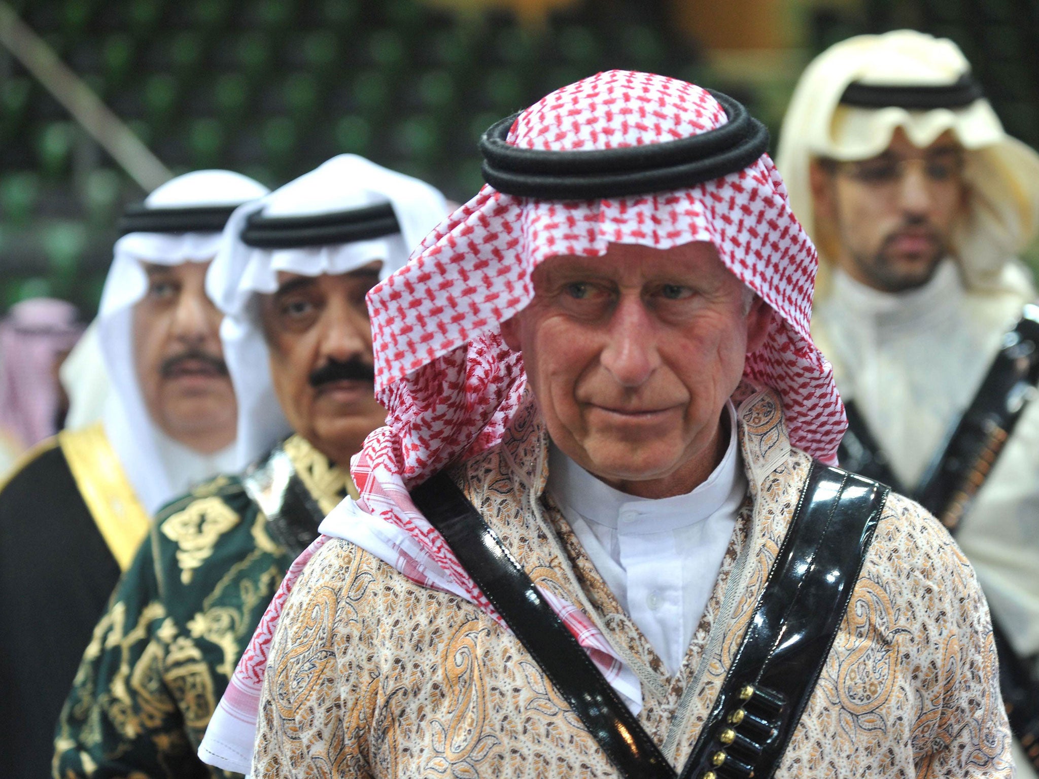 Prince Charles arrived in Saudi Arabia on a private visit in 2013