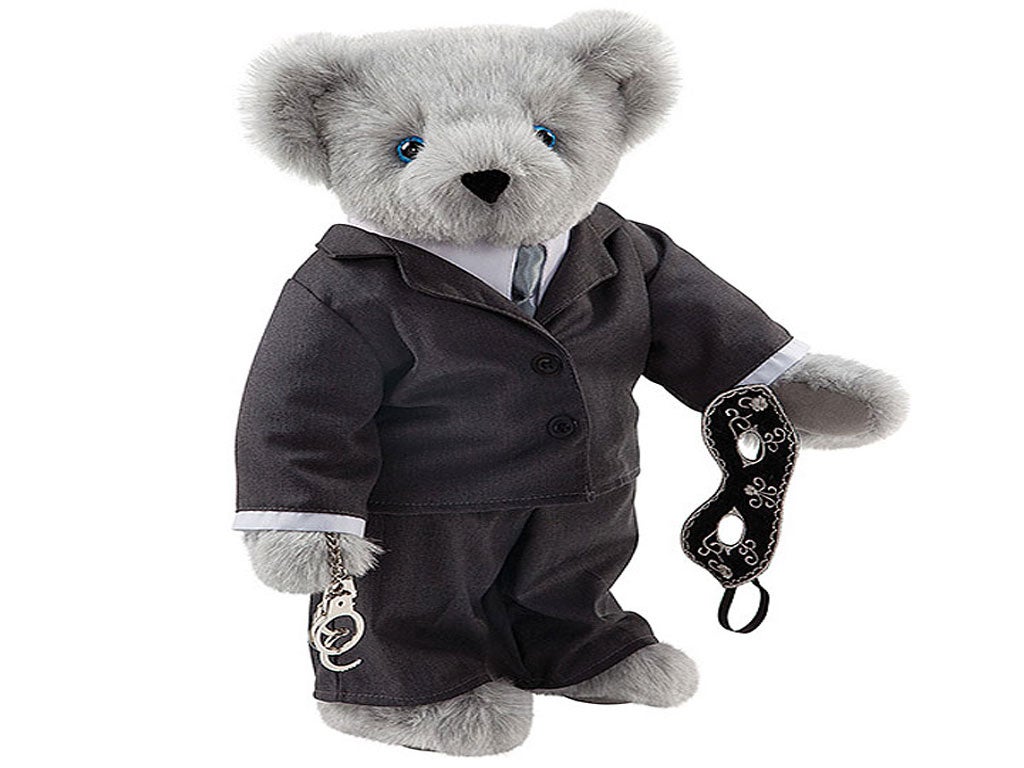 The teddy bear, released by American website Vermot Teddy Bears, is on sale for £53.99 ($89.99)