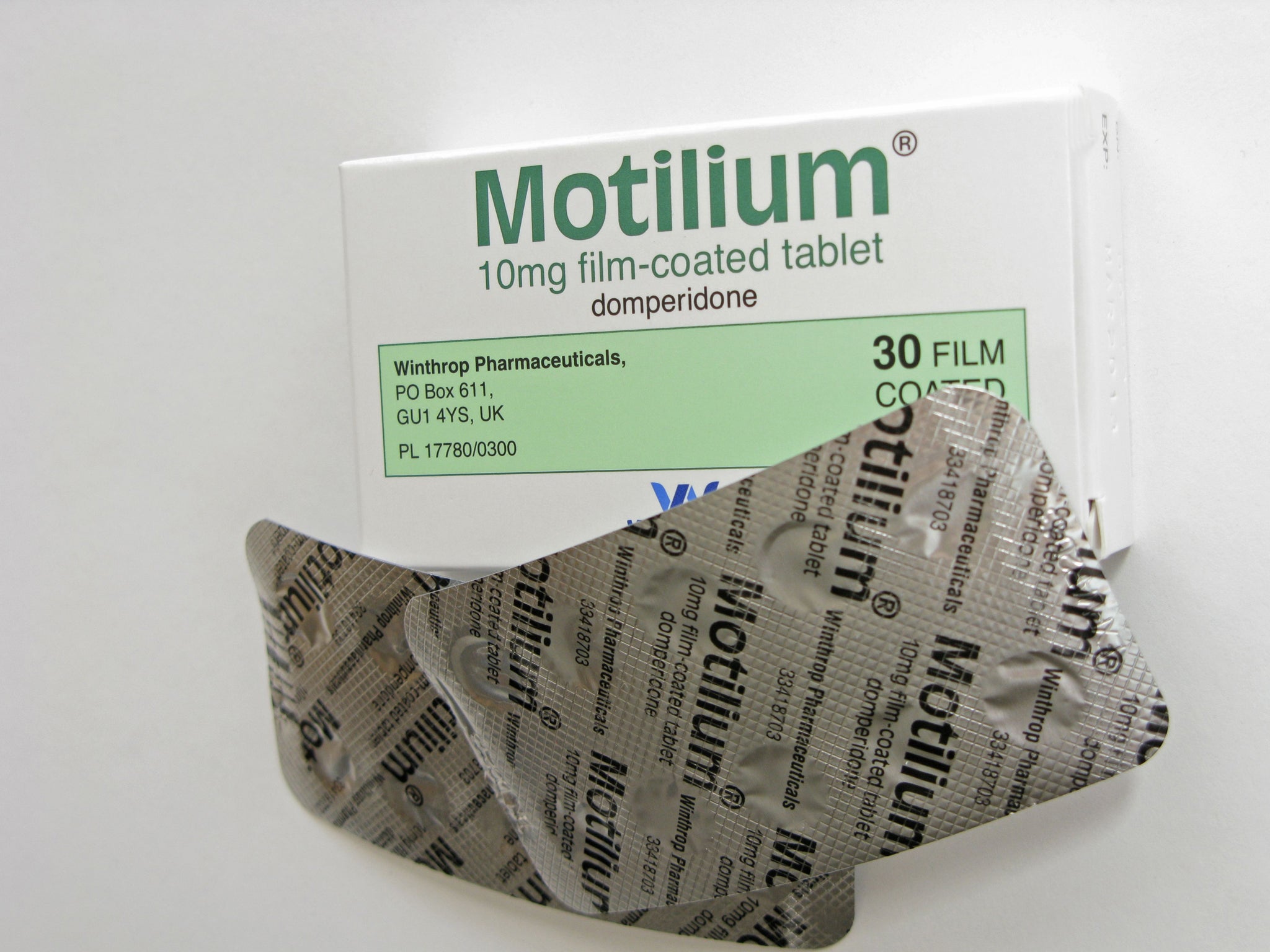 Motilium, which contains domperidone, can be found in British chemists