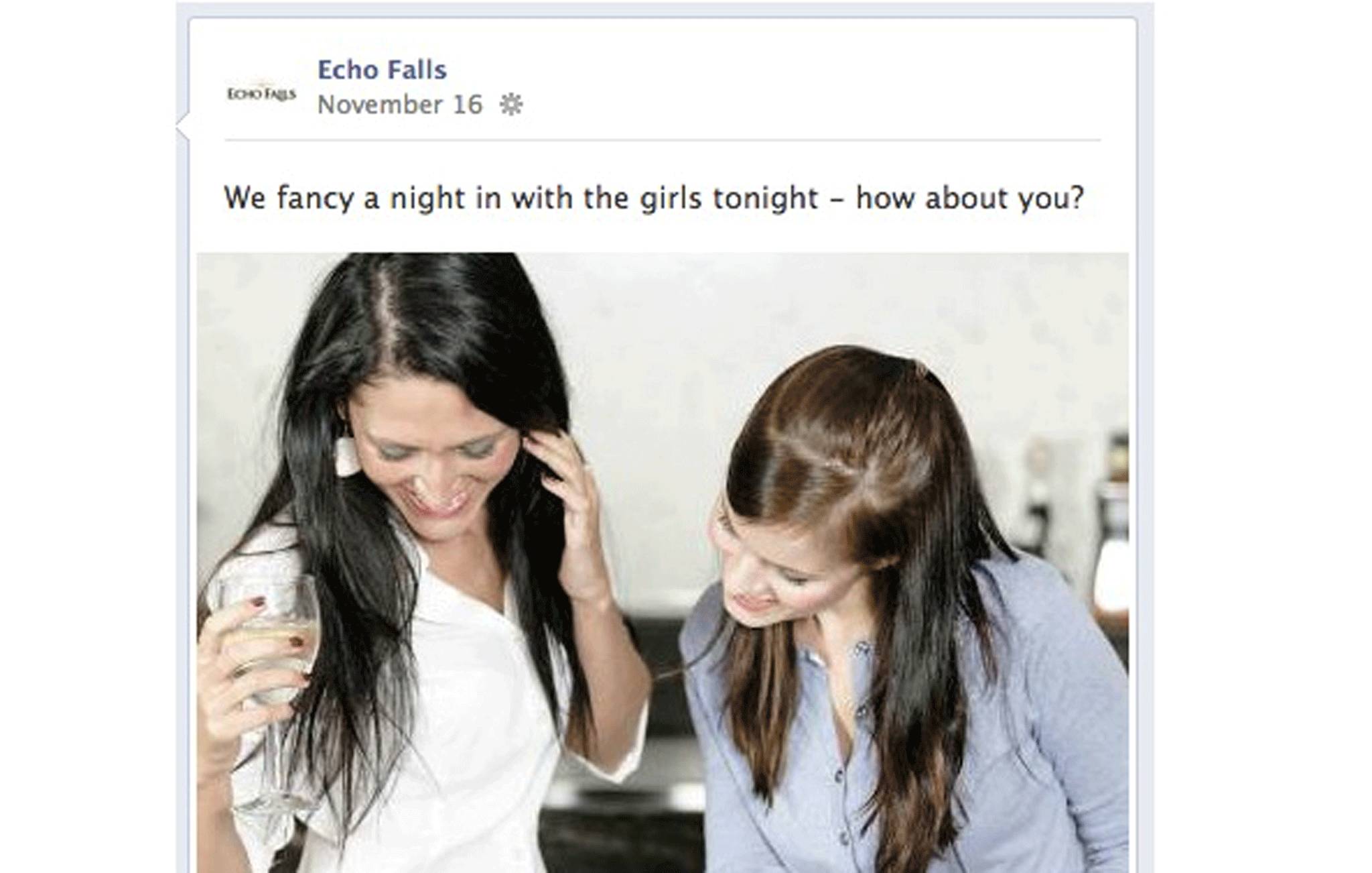 The entire staff of Echo Falls are looking forward to a night in with the girls, apparently