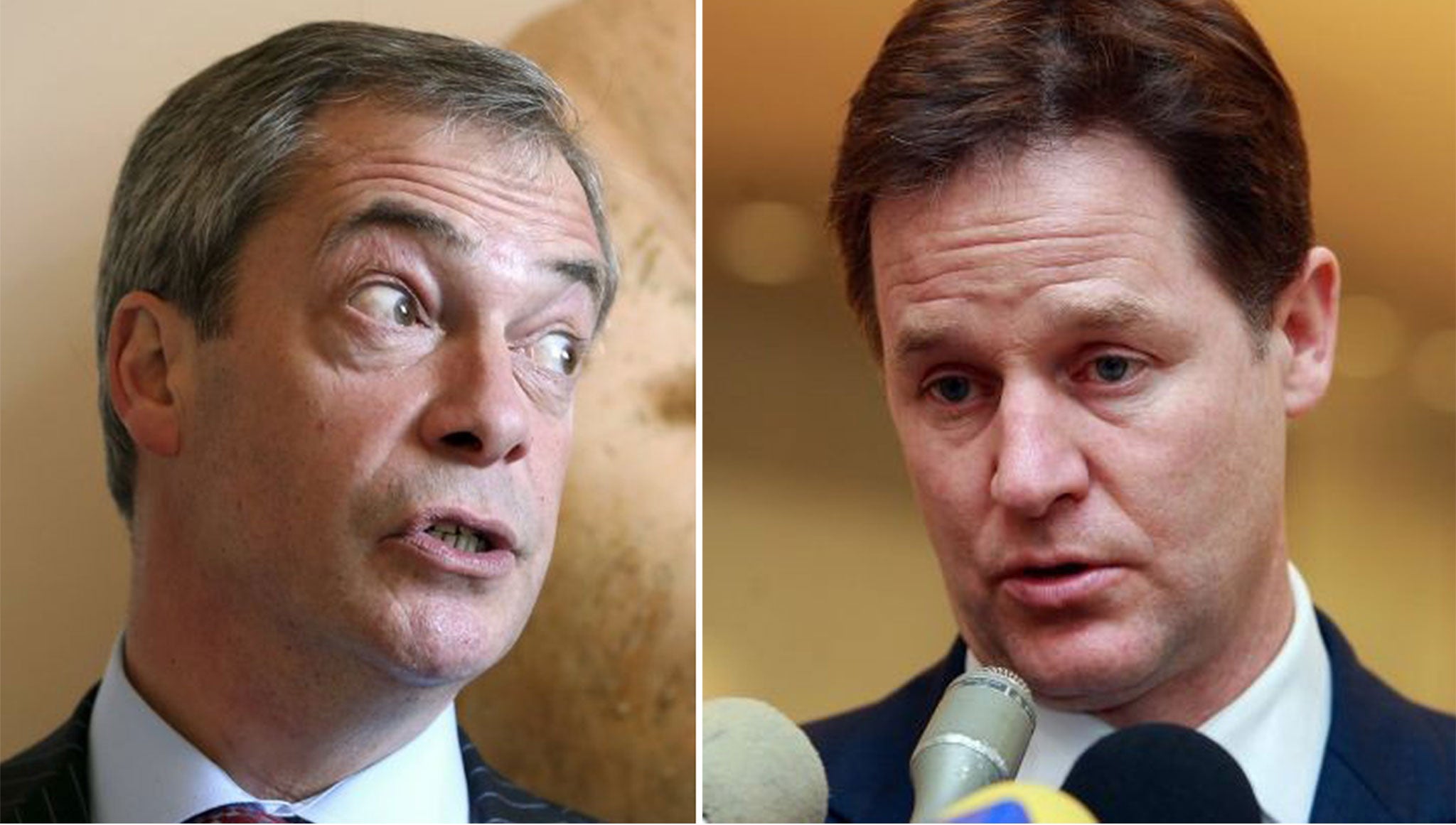 Nick Clegg has challenged Nigel Farage to a public debate about whether Britain should be in or out of the European Union
