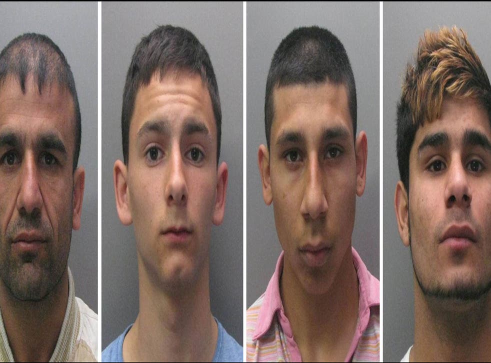 Undated handout composite of photos issued by Cambridgeshire Police of (left to right) of Hassan Abdulla, Jan Kandrac, Renato Balog and Zdeno Mirga 