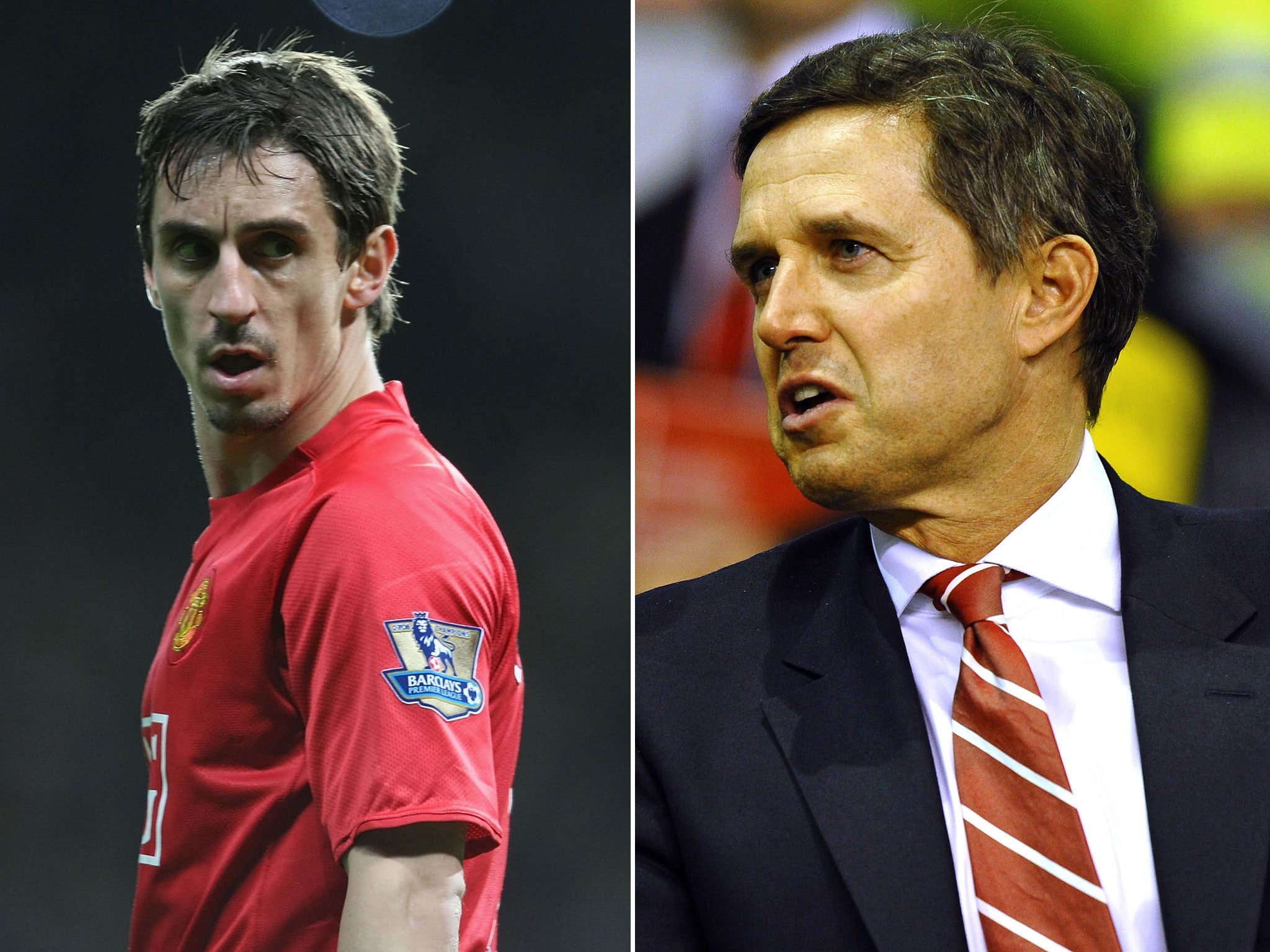 Gary Neville has labelled former Liverpool managing director Christian Purslow a "clueless fool"