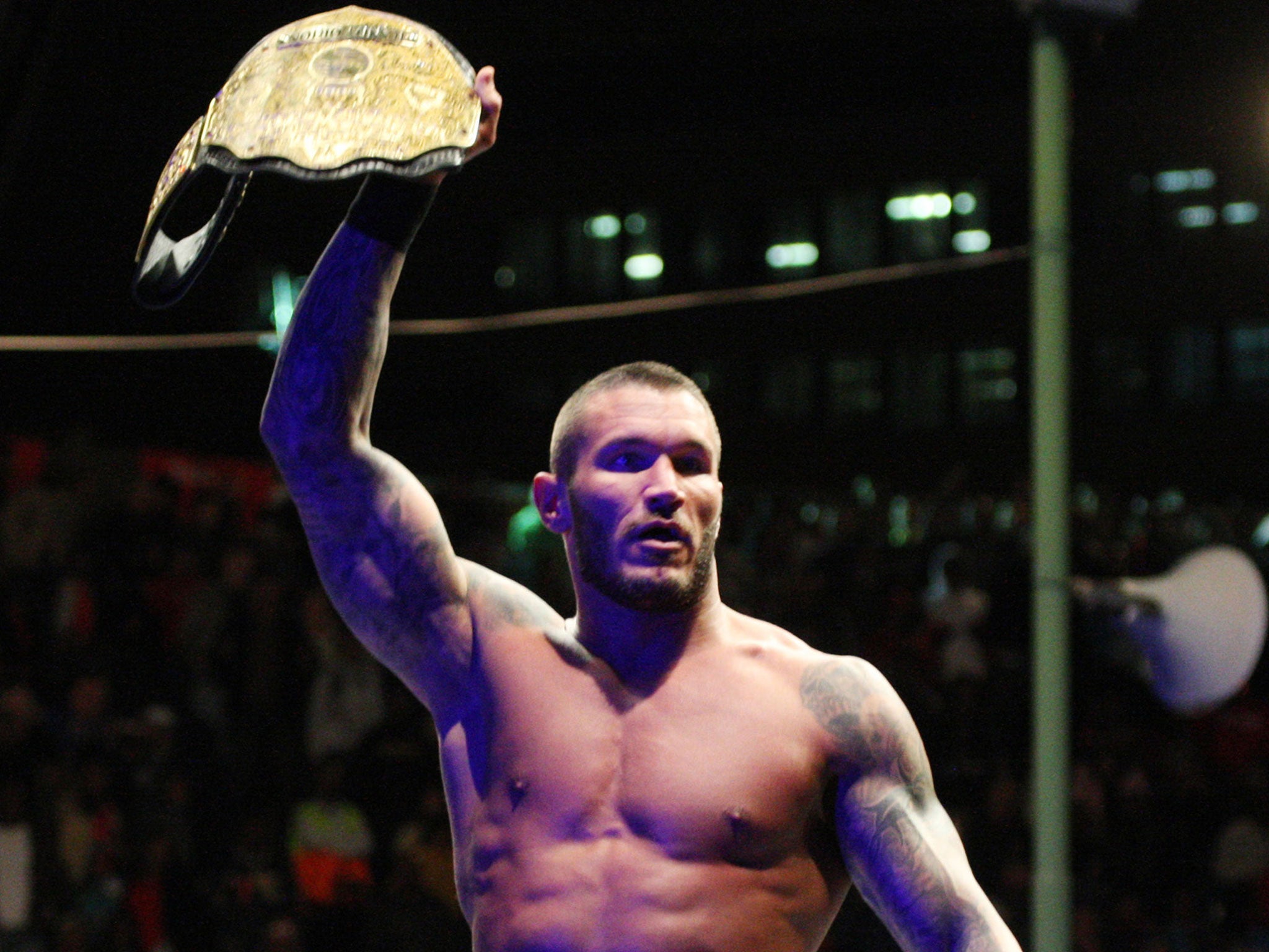 Randy Orton will defend his WWE World Heavyweight Championship against five other men at the Elimination Chamber