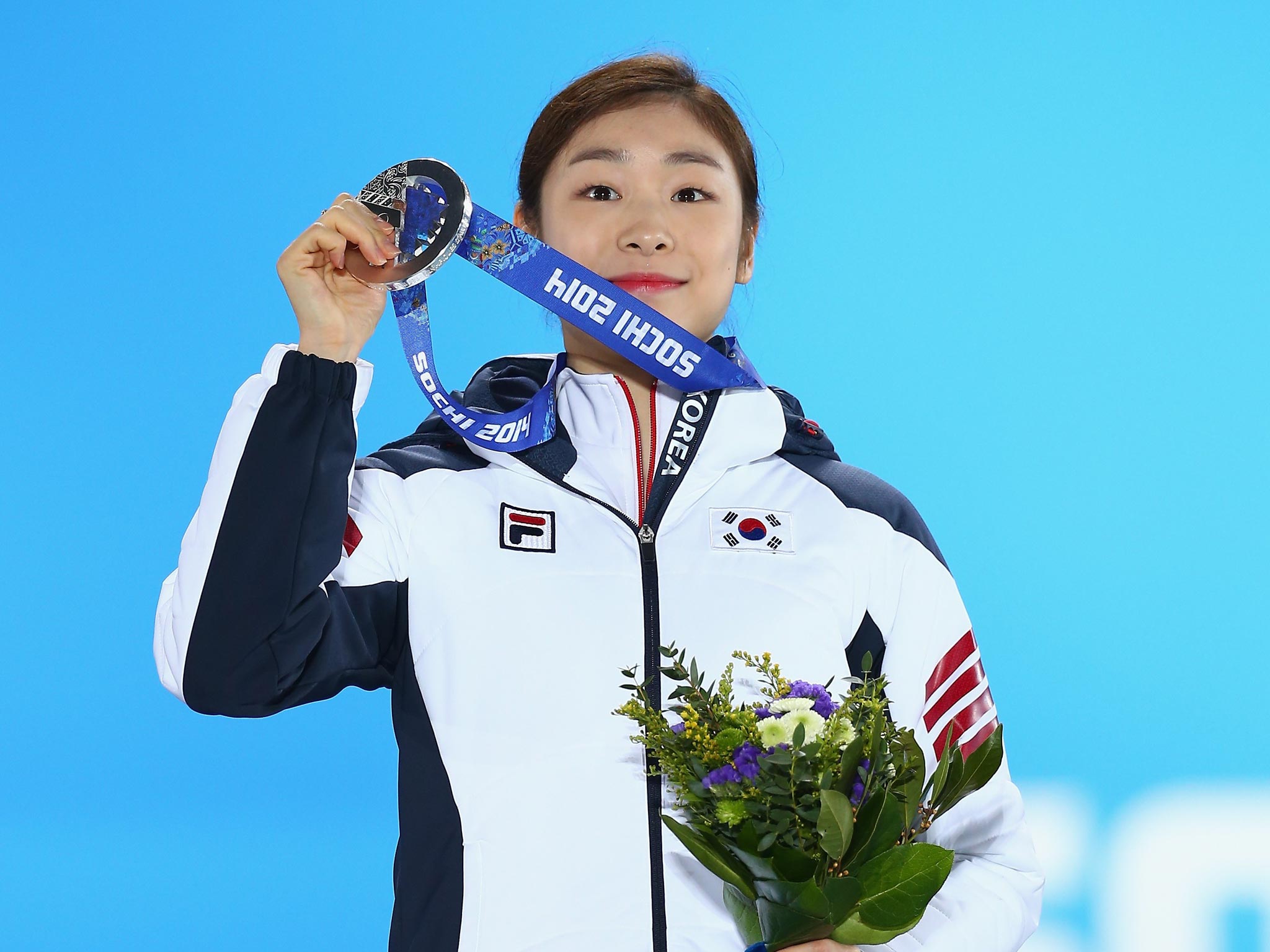 South Korea’s Kim Yuna was bettered, according to judges, by a
Russian competitor